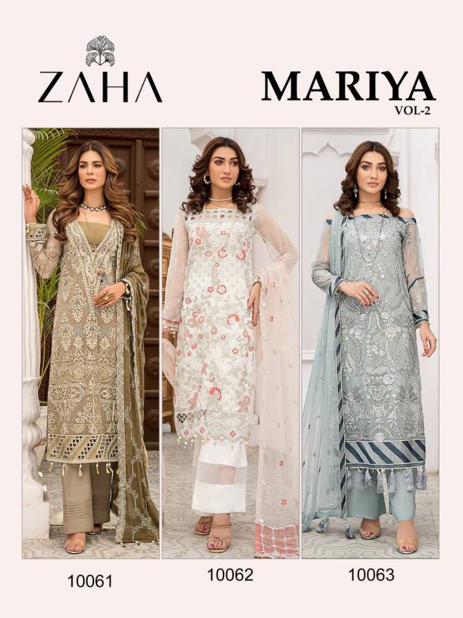ZAHA MARIYA 2 Fancy Designer Festive Wear Georgette Pakistani Salwar Suit Collection